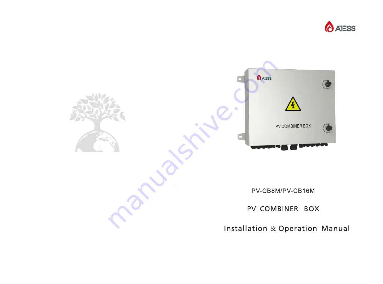 ATESS PV-CB16M Installation & Operation Manual Download Page 1