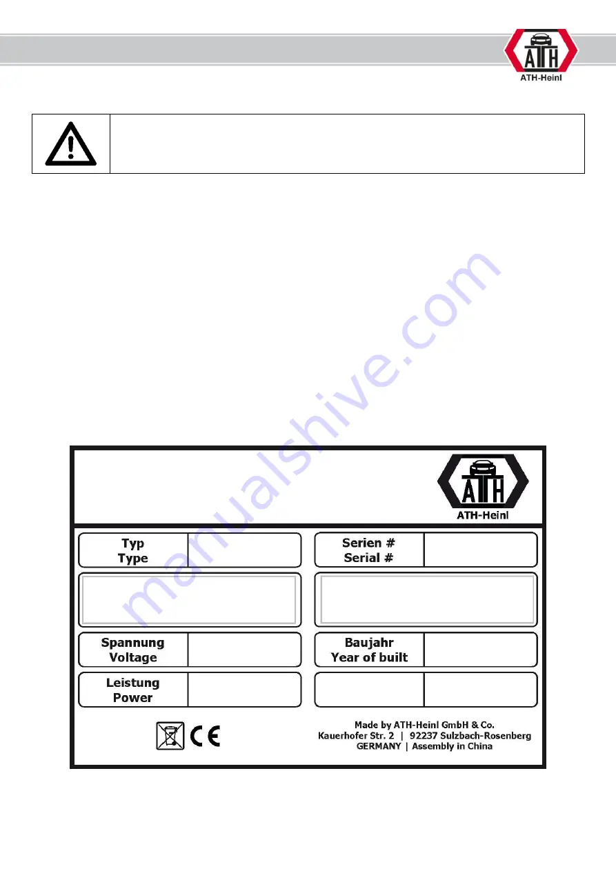 ATH-Heinl M72Z User Manual Download Page 42