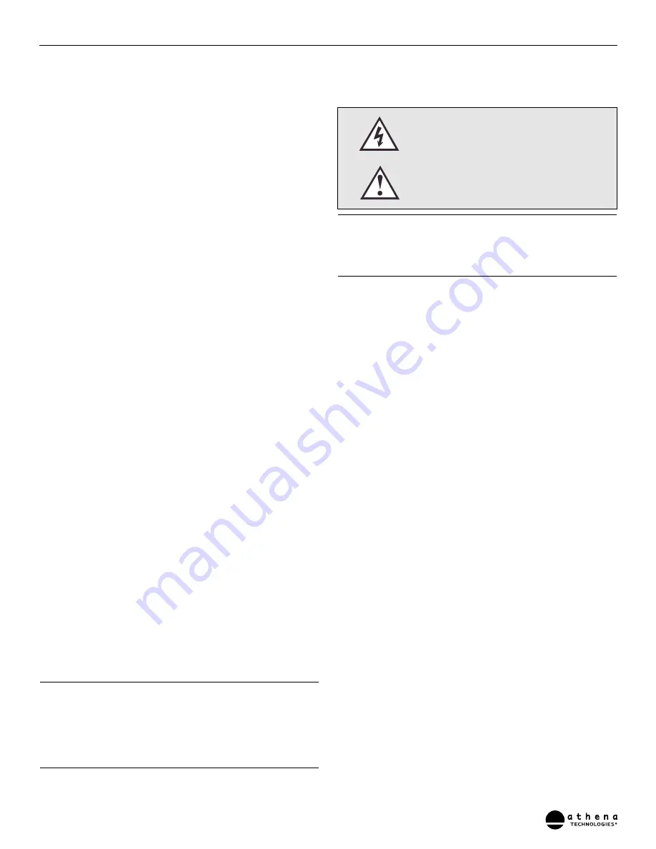 Athena Micra M225 Owner'S Manual Download Page 11