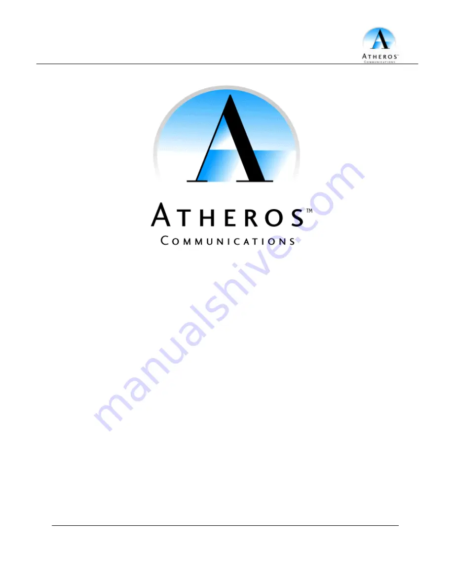 Atheros AR5BAP-00030 User Manual Download Page 1