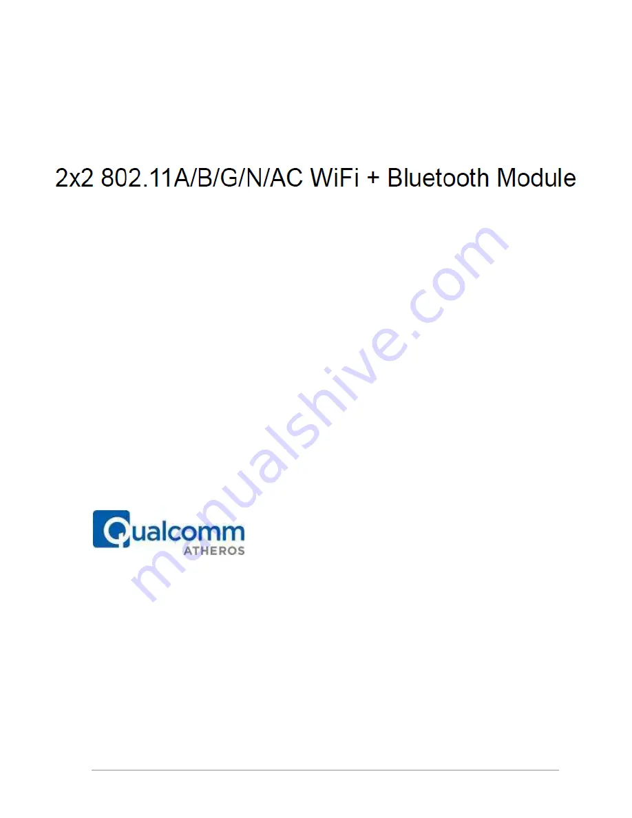 Atheros Qualcomm QCNFA324 Manual Download Page 1