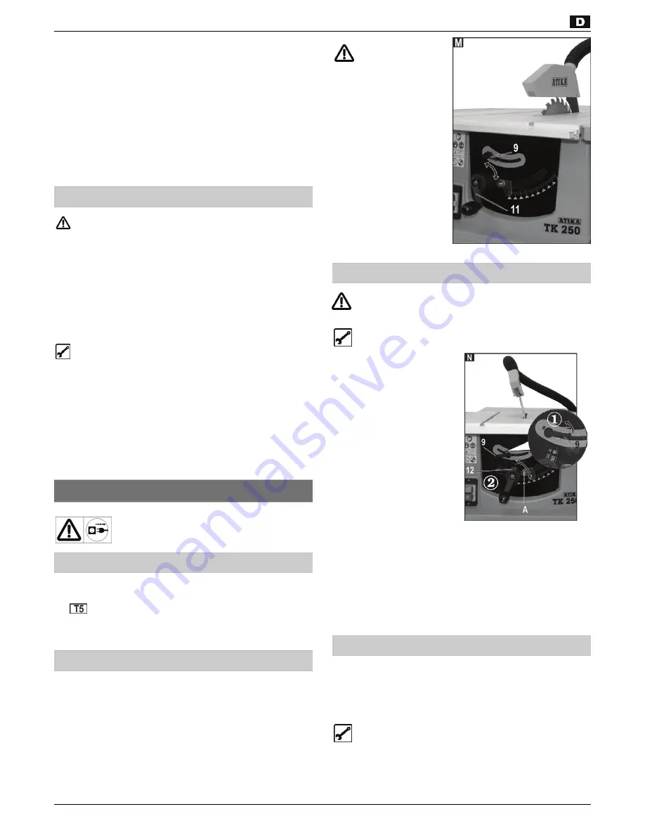 ATIKA TK 250 Original Instructions Manual Download Page 8