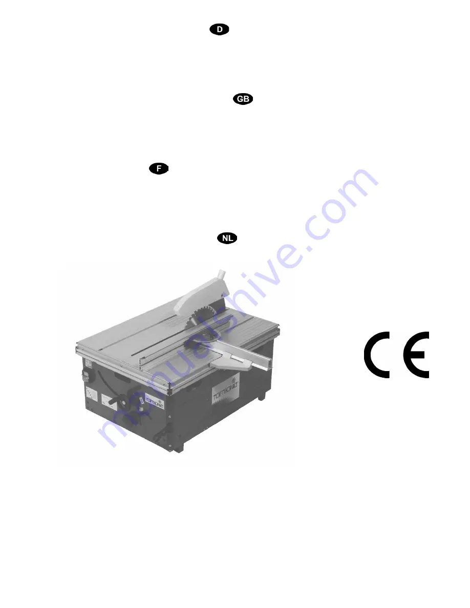 ATIKA TOPTRONIC - Safety & Operating Instructions Manual Download Page 1