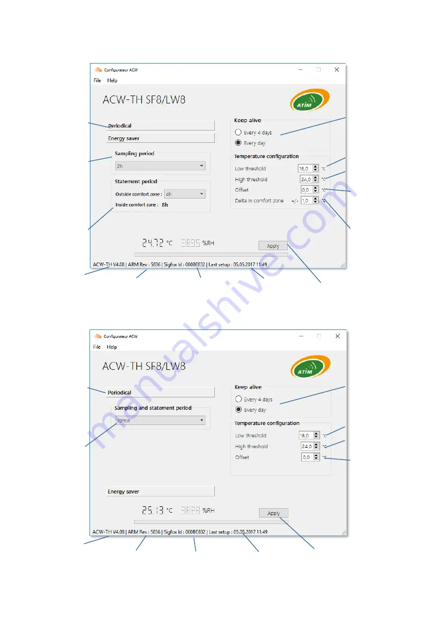 ATIM Cloud Wireless ACW TH-O Series User Manual Download Page 15