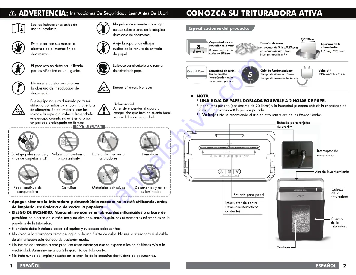 Ativa 860-974 User Manual Download Page 9