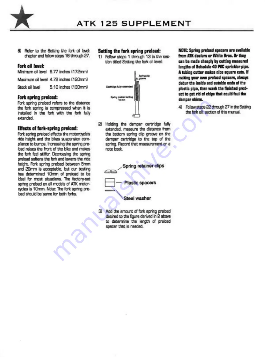 ATK 125 LQ 1999 Owner'S Manual Download Page 8