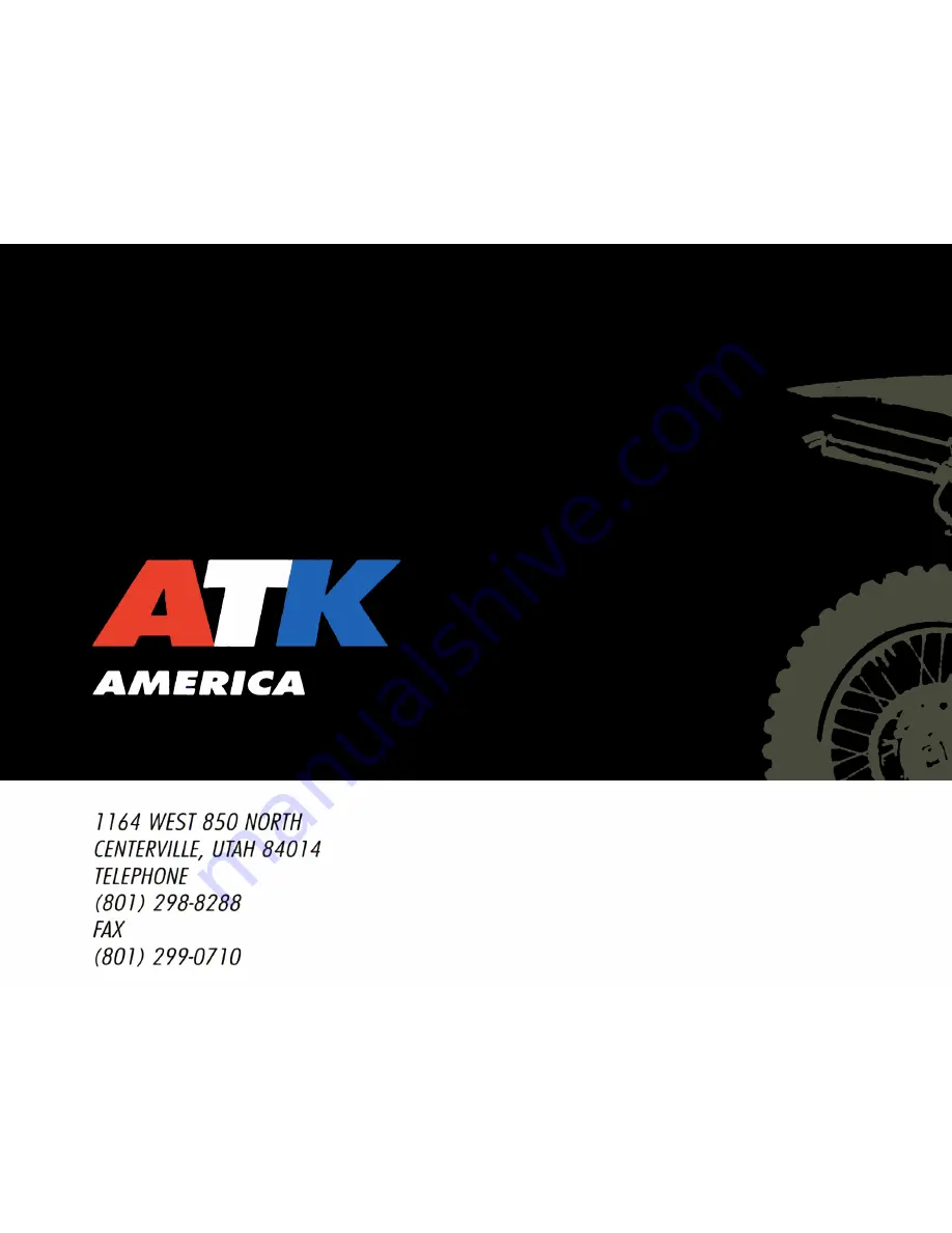 ATK 4 Stroke 1995 Owner'S Manual Download Page 22