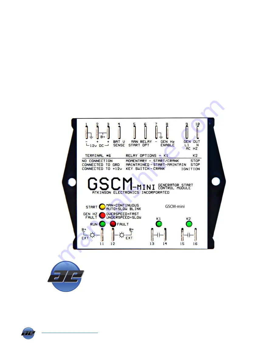 Atkinson Electronics GSCM-mini-P Скачать руководство пользователя страница 1