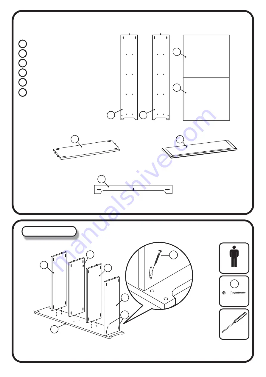 Atlantic Furniture FOUR TIER BOOK SHELF Скачать руководство пользователя страница 2