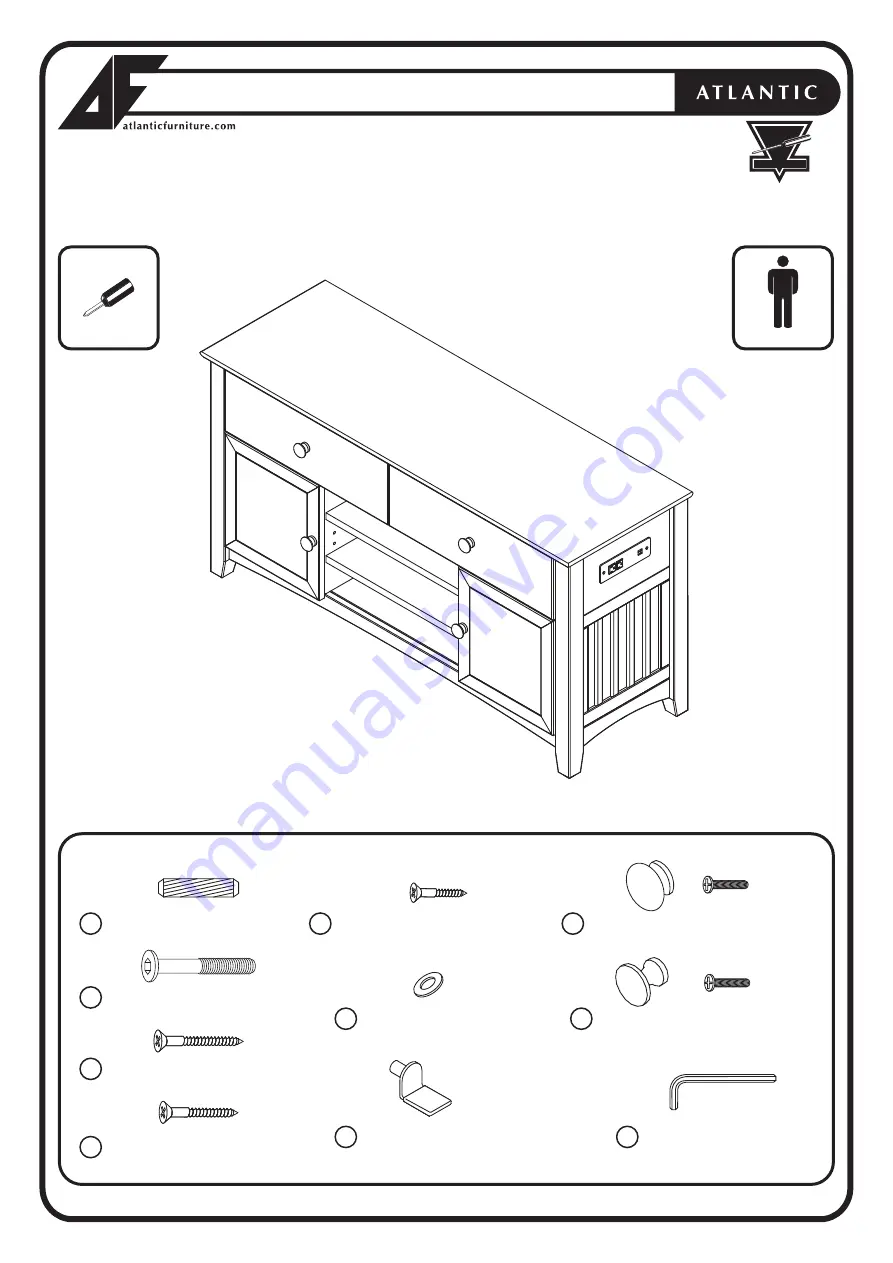 Atlantic Furniture H-7313X Скачать руководство пользователя страница 1