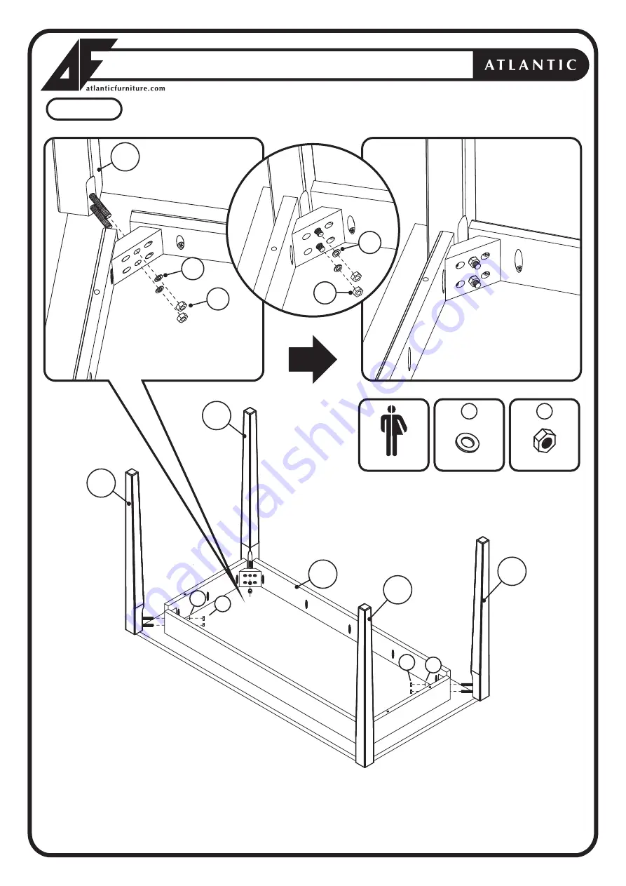 Atlantic Furniture SHAKER Assembly Instructions Download Page 2