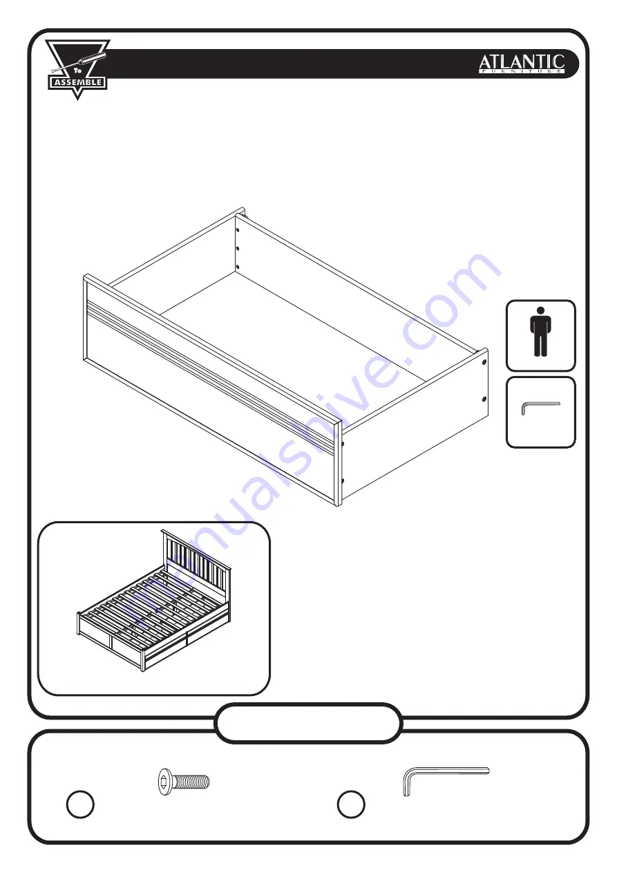 Atlantic Furniture TWIN FULL Скачать руководство пользователя страница 1