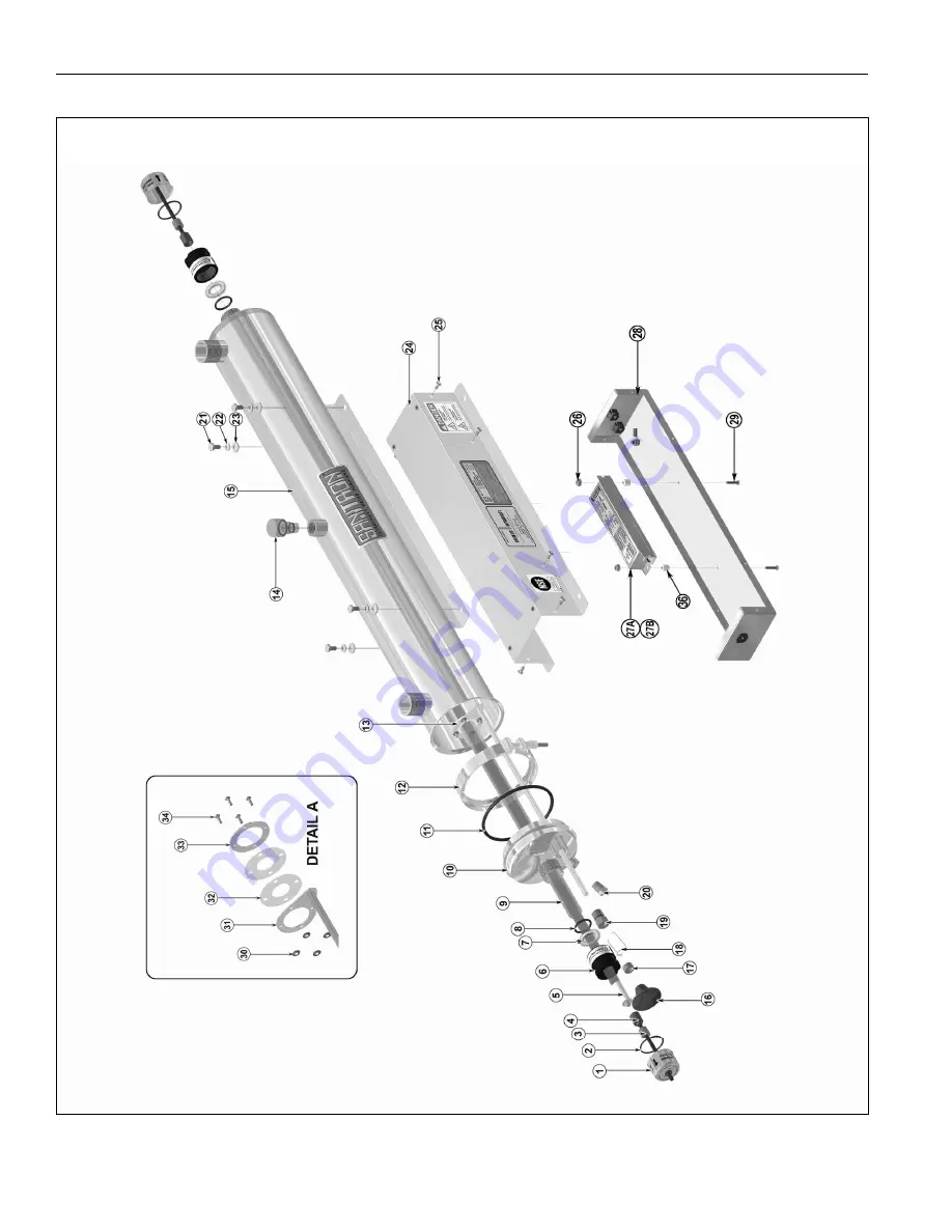 Atlantic Ultraviolet Sanitron S17A Owner'S Manual Download Page 20