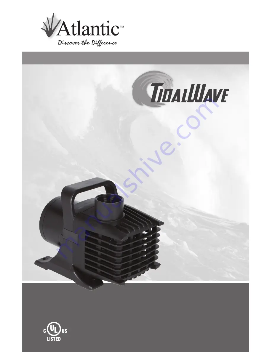 Atlantic TidalWave TT1500 Скачать руководство пользователя страница 1