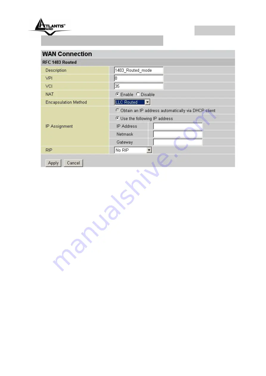 Atlantis Land A02-RA242-W54 Quick Start Manual Download Page 36