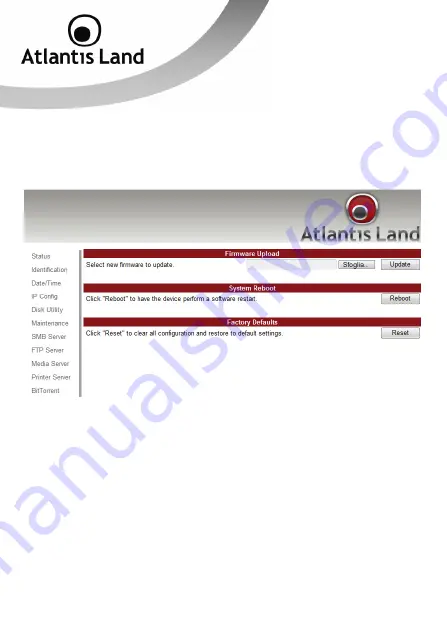 Atlantis Land DISK MASTER NASF101 User Manual Download Page 20