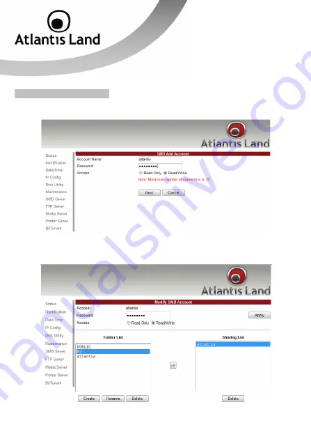 Atlantis Land DISK MASTER NASF101 User Manual Download Page 22