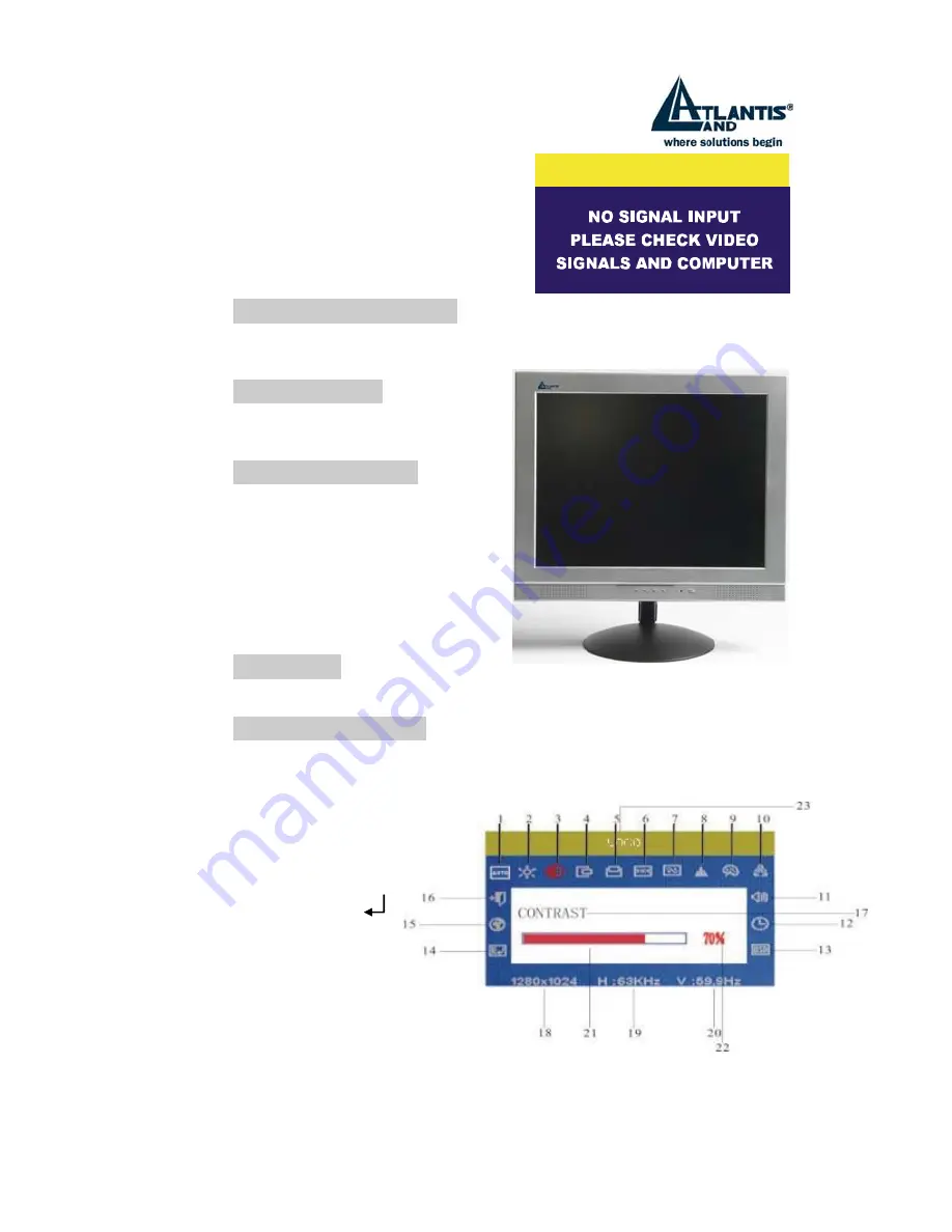 Atlantis Land I-See S150 LCD Monitor A05-15AM-C01 Скачать руководство пользователя страница 21