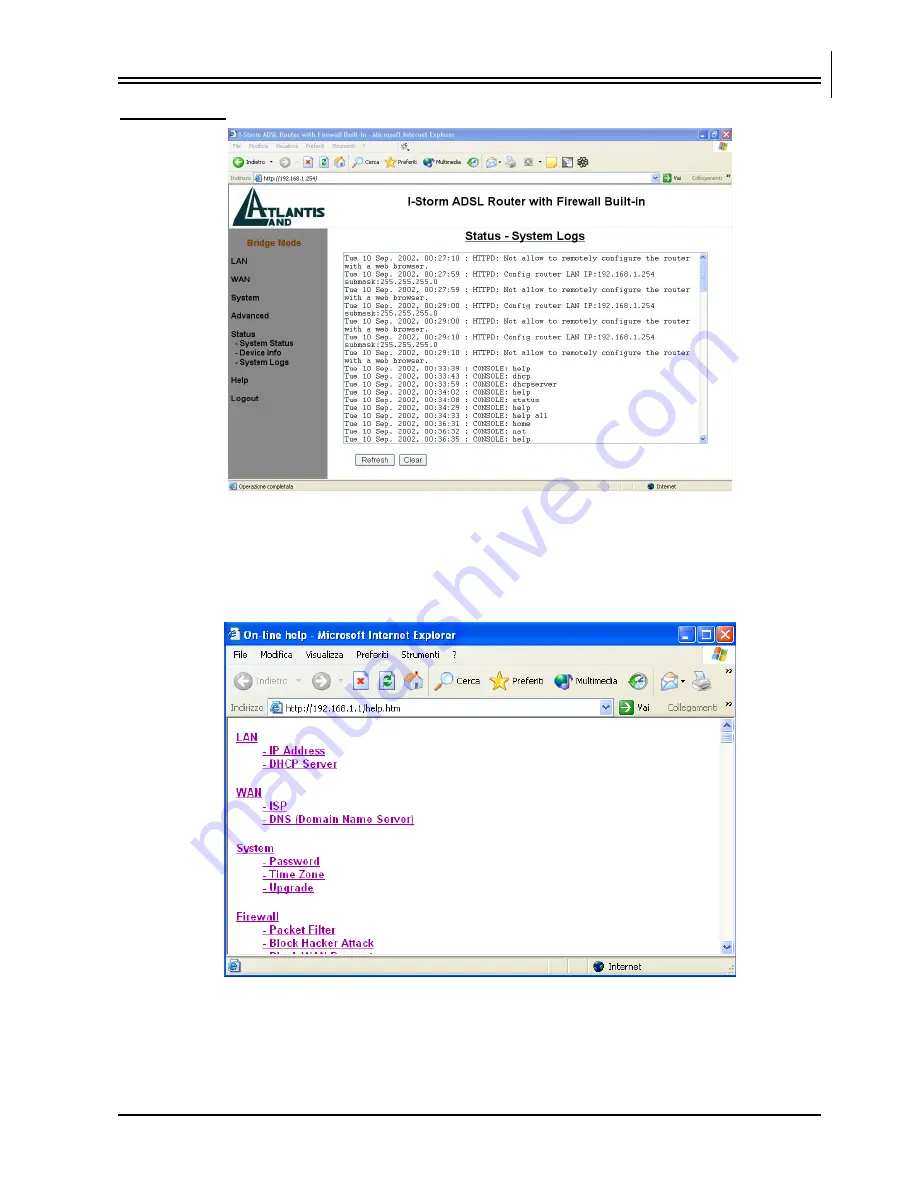 Atlantis Land I-Storm LAN Router ADSL (Italian) Manuale Utente Download Page 79