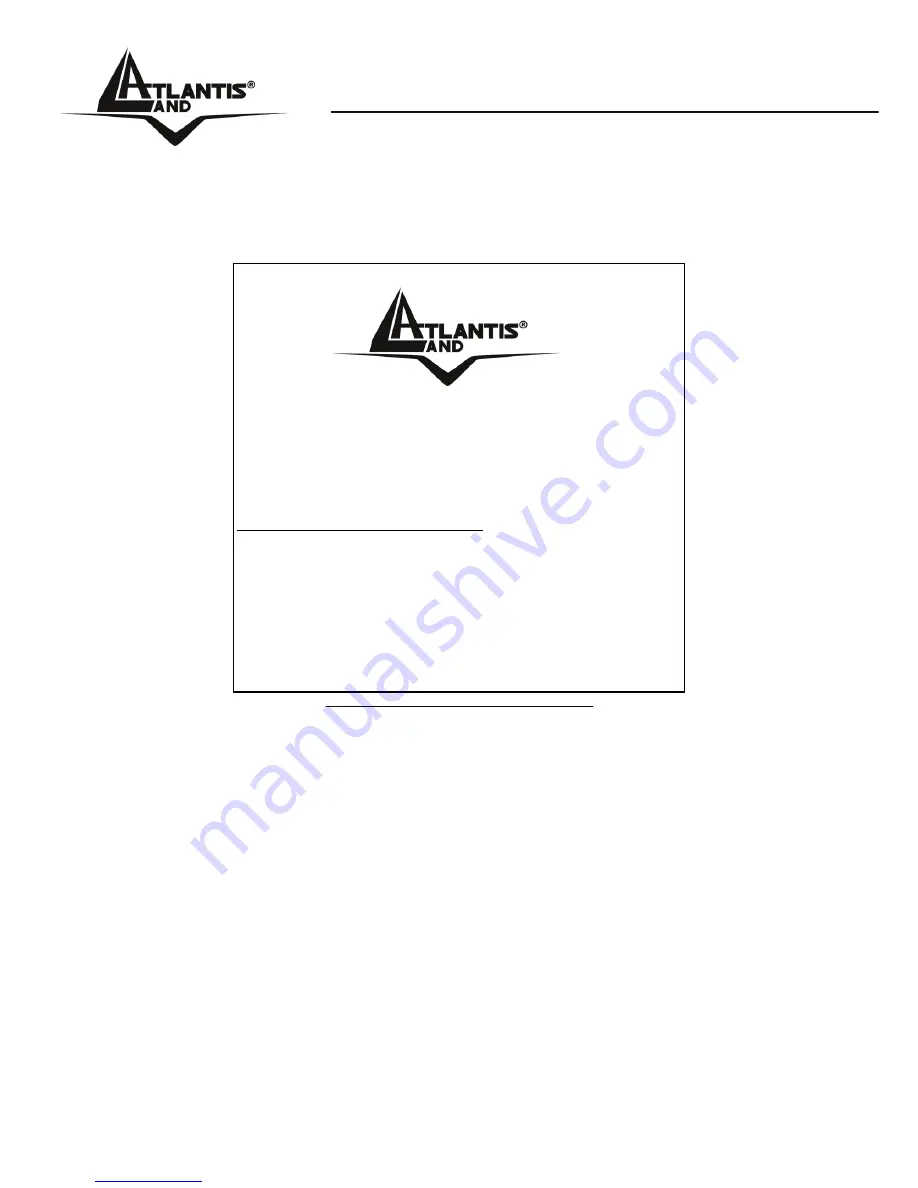 Atlantis Land NetServer A02-PSU Quick Start Manual Download Page 3