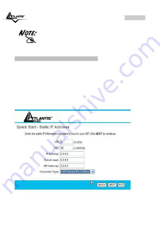 Atlantis Land WebShare 144WN Quick Start Manual Download Page 74