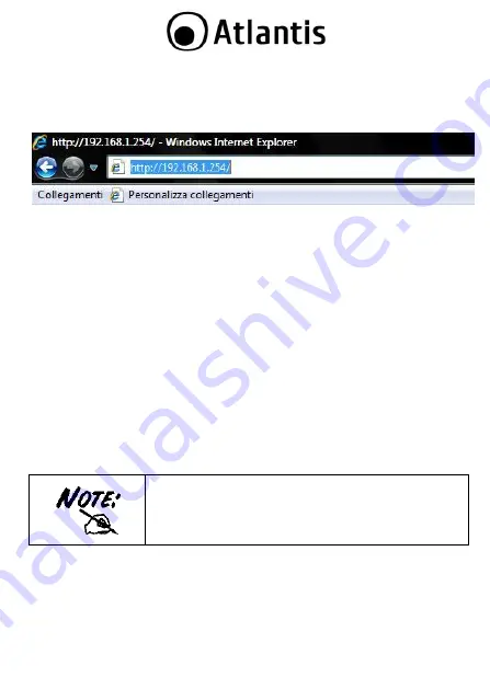 Atlantis A02-RA111-WN Quick Start Manual Download Page 20