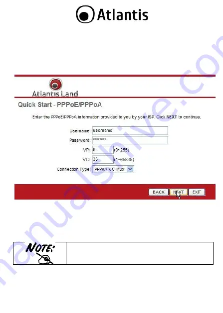 Atlantis A02-RA111-WN Quick Start Manual Download Page 22