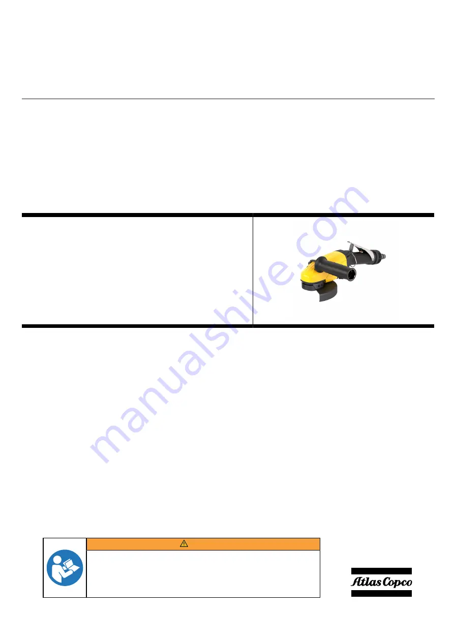 Atlas Copco 8423252501 Product Instructions Download Page 1