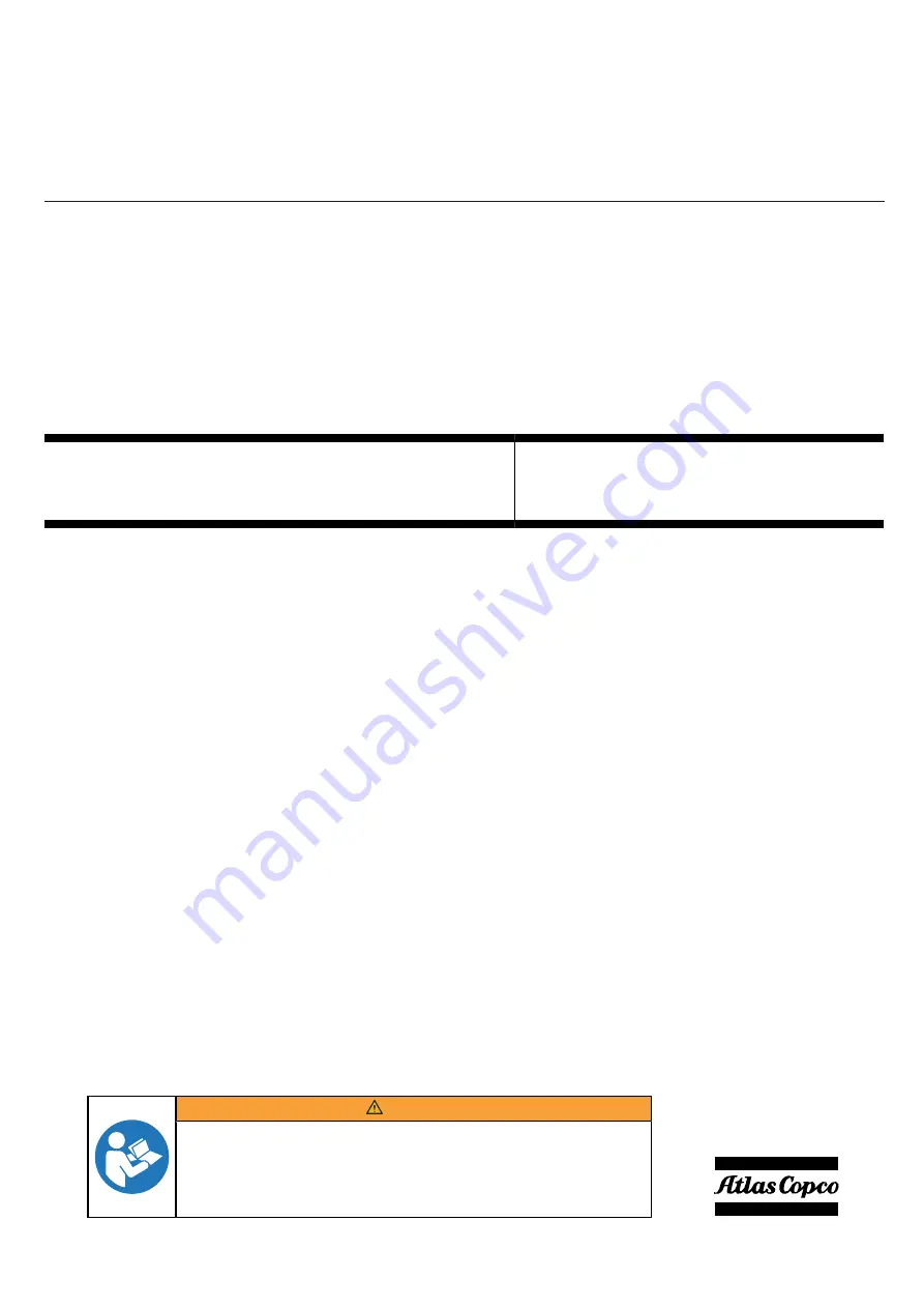 Atlas Copco G2511-115 Product Instructions Download Page 1