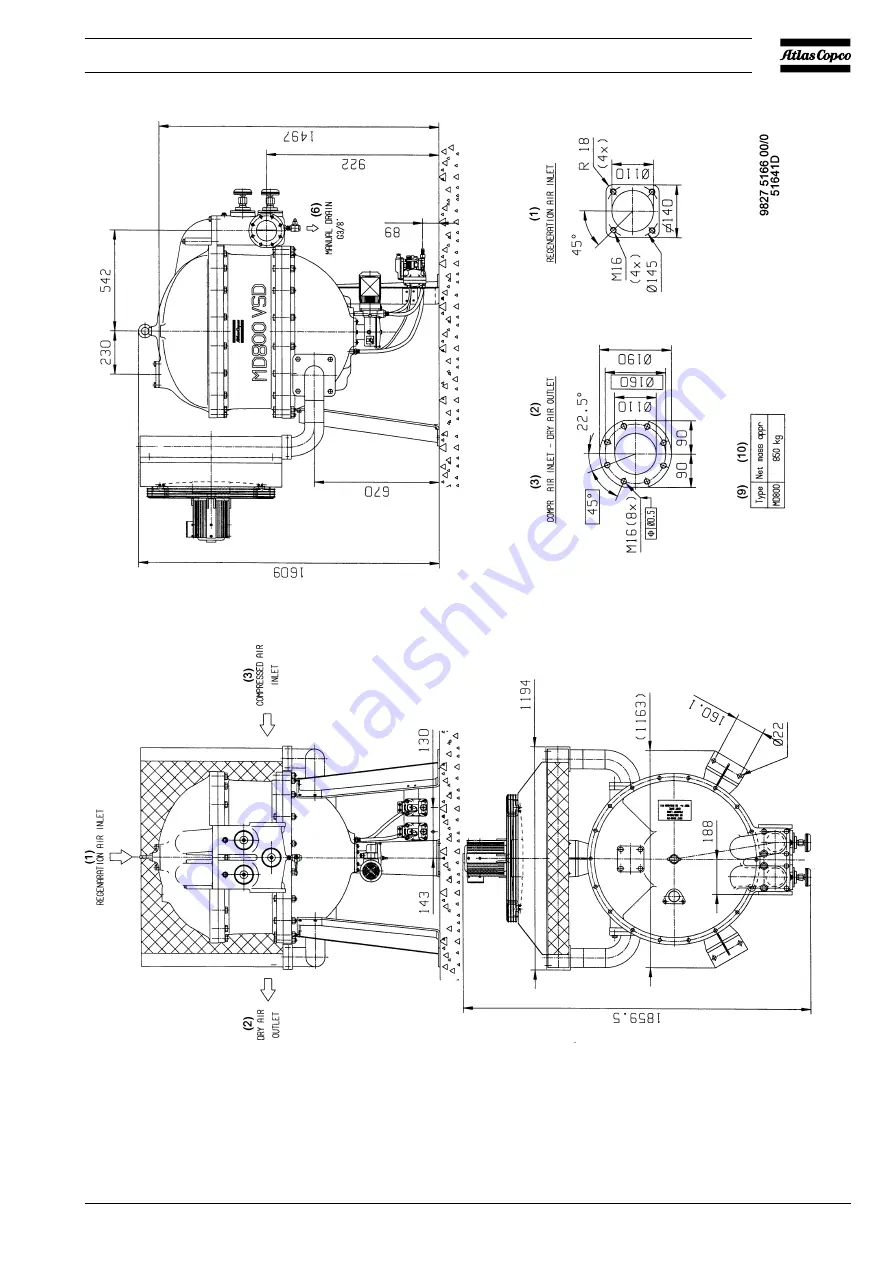 Atlas Copco MD 2500 W VSD Скачать руководство пользователя страница 23