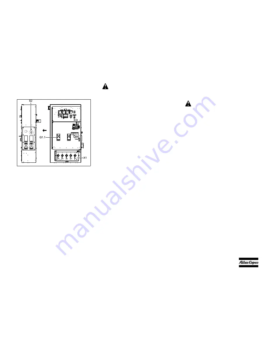 Atlas Copco QAS 250-330 JD T4i Instruction Manual Download Page 35