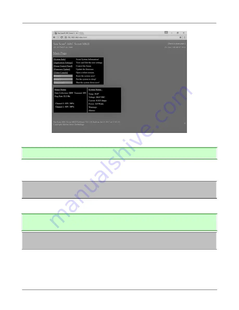 Atlas Elektronik Atlas North America Marine Sonic Technology Sea Scan ARC Scout MKII Operation Manual Download Page 8