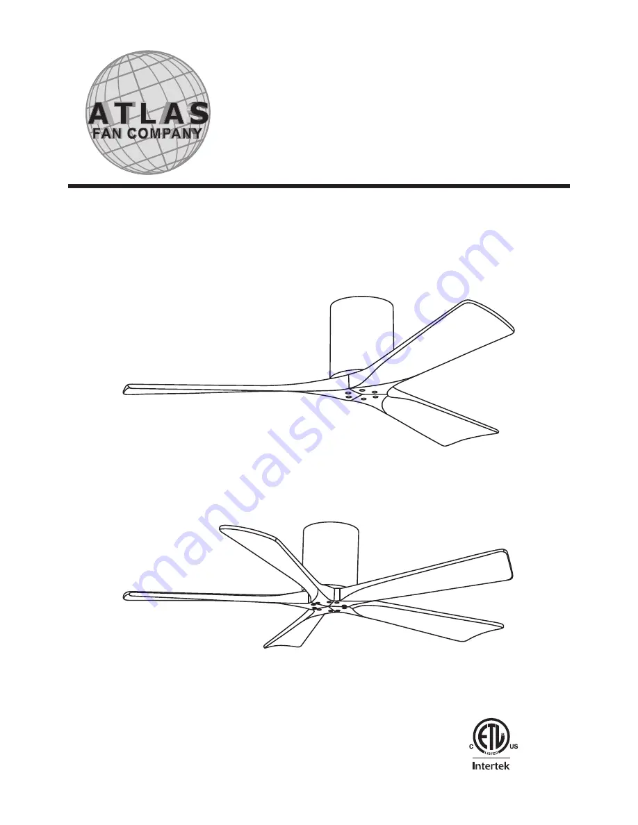 Atlas fan company Irene-3H Скачать руководство пользователя страница 1