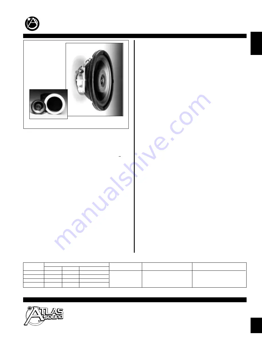 Atlas FA138 Specification Sheet Download Page 1