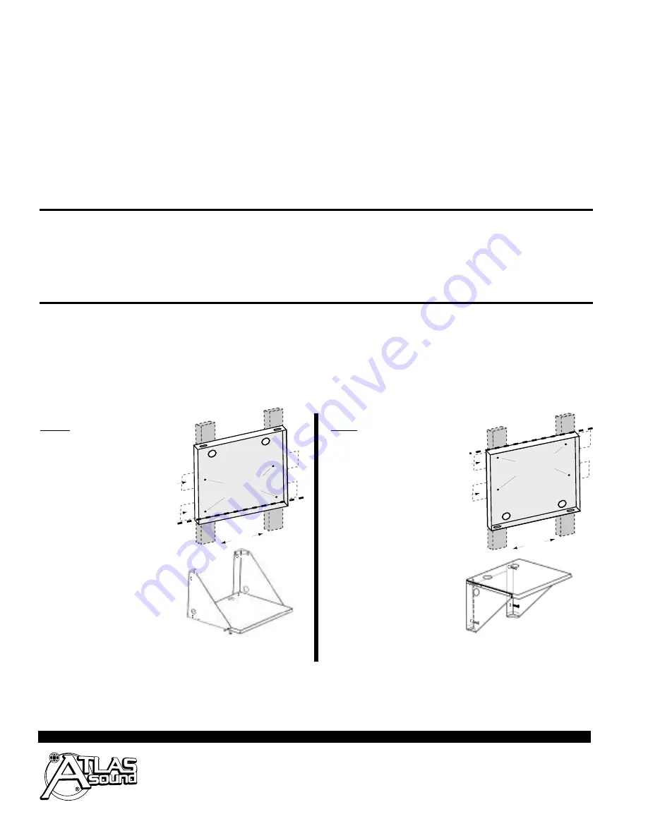 Atlas Wall Mount Shelves AS-120 Specification Sheet Download Page 2