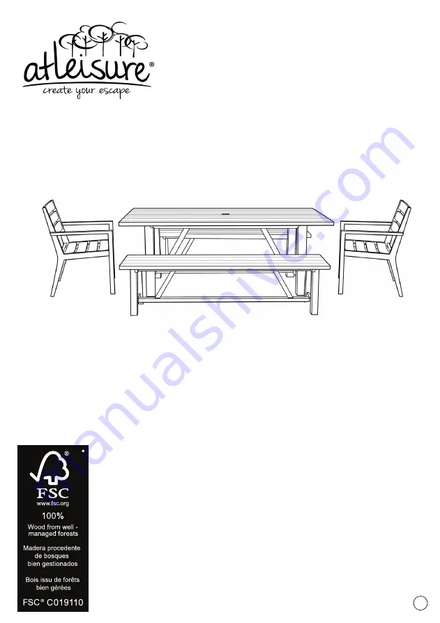 Atleisure 1372975 Assembly & Care Instructions Download Page 19