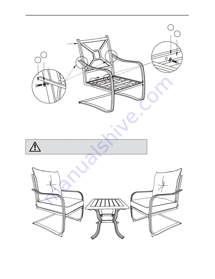 Atleisure 1896629 Assembly & Care Instructions Download Page 6