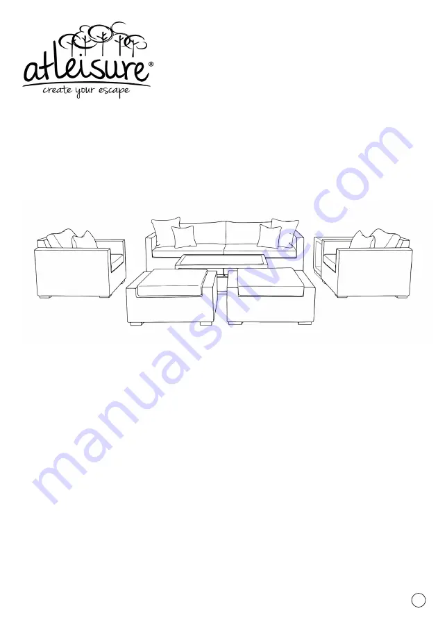 Atleisure 1900770 Use & Care Instructions Manual Download Page 1