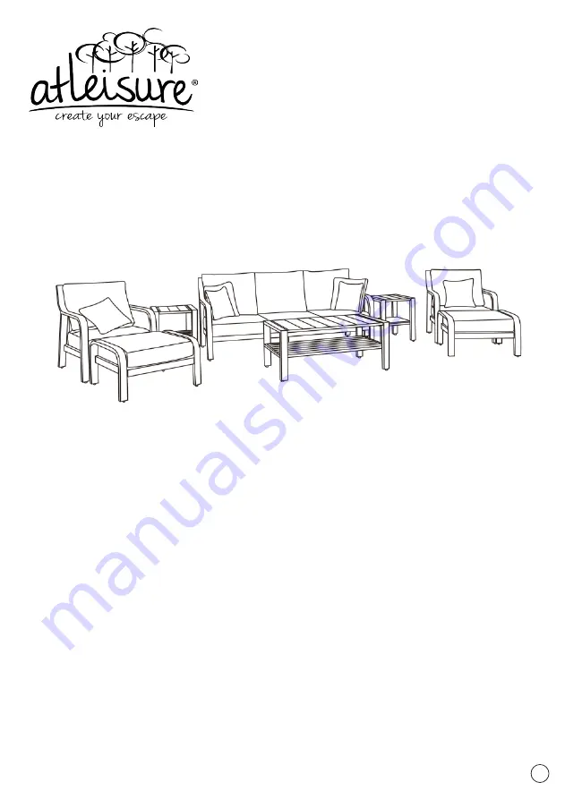 Atleisure 1902412 Assembly & Care Instructions Download Page 1