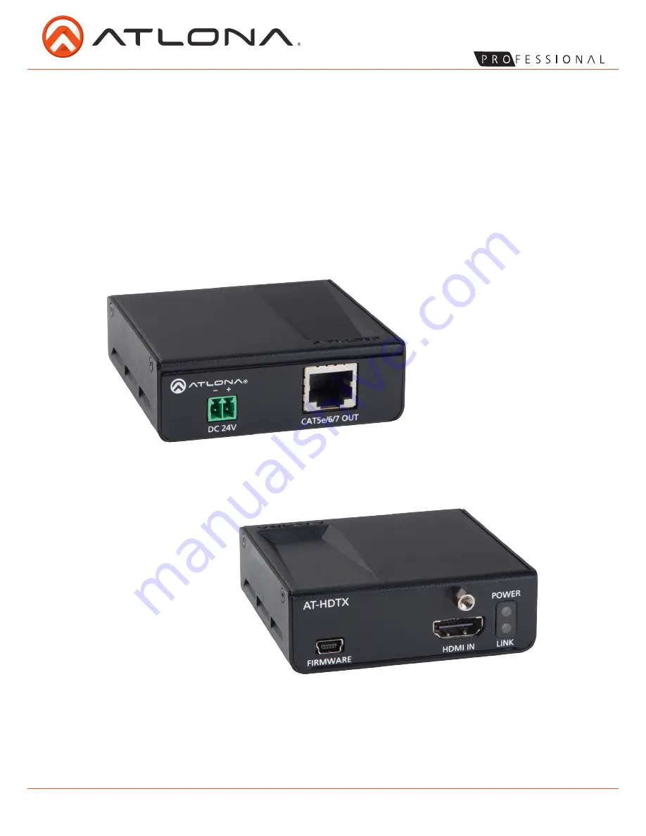 Atlona AT-HDTX User Manual Download Page 1