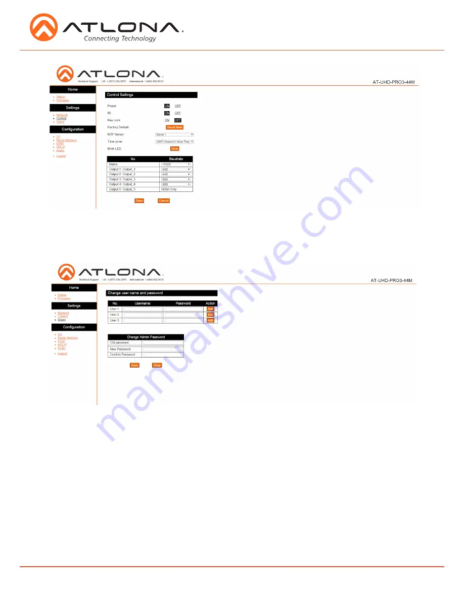 Atlona AT-UHD-PRO3-44M User Manual Download Page 16