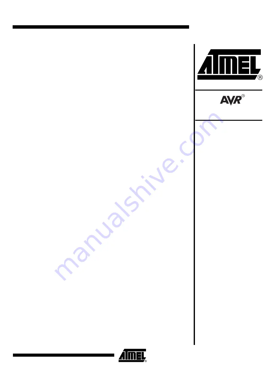 Atmel AVR132 Application Note Download Page 1