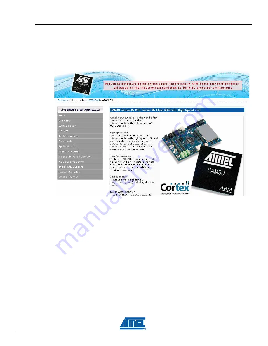 Atmel SAM3U-EK User Manual Download Page 9