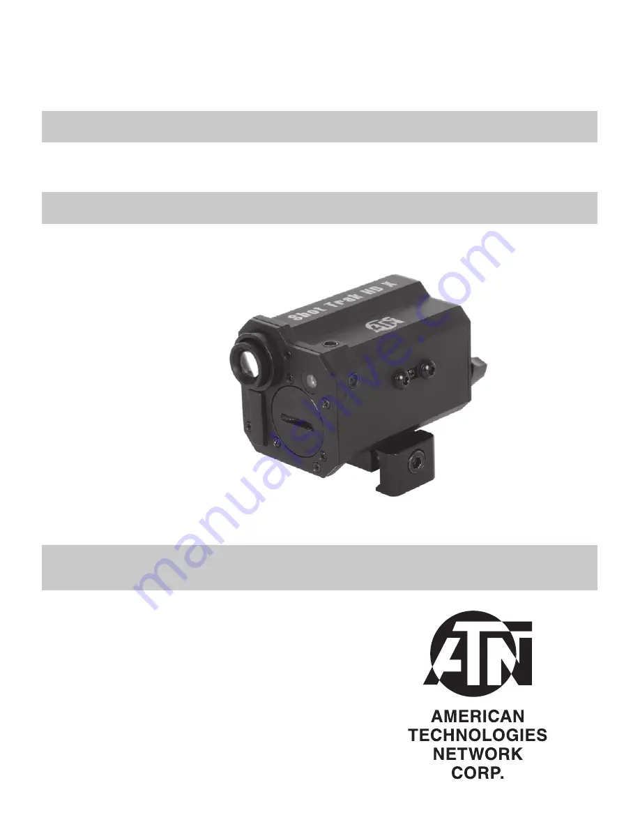 ATN Shot Trak HD Operator'S Manual Download Page 1