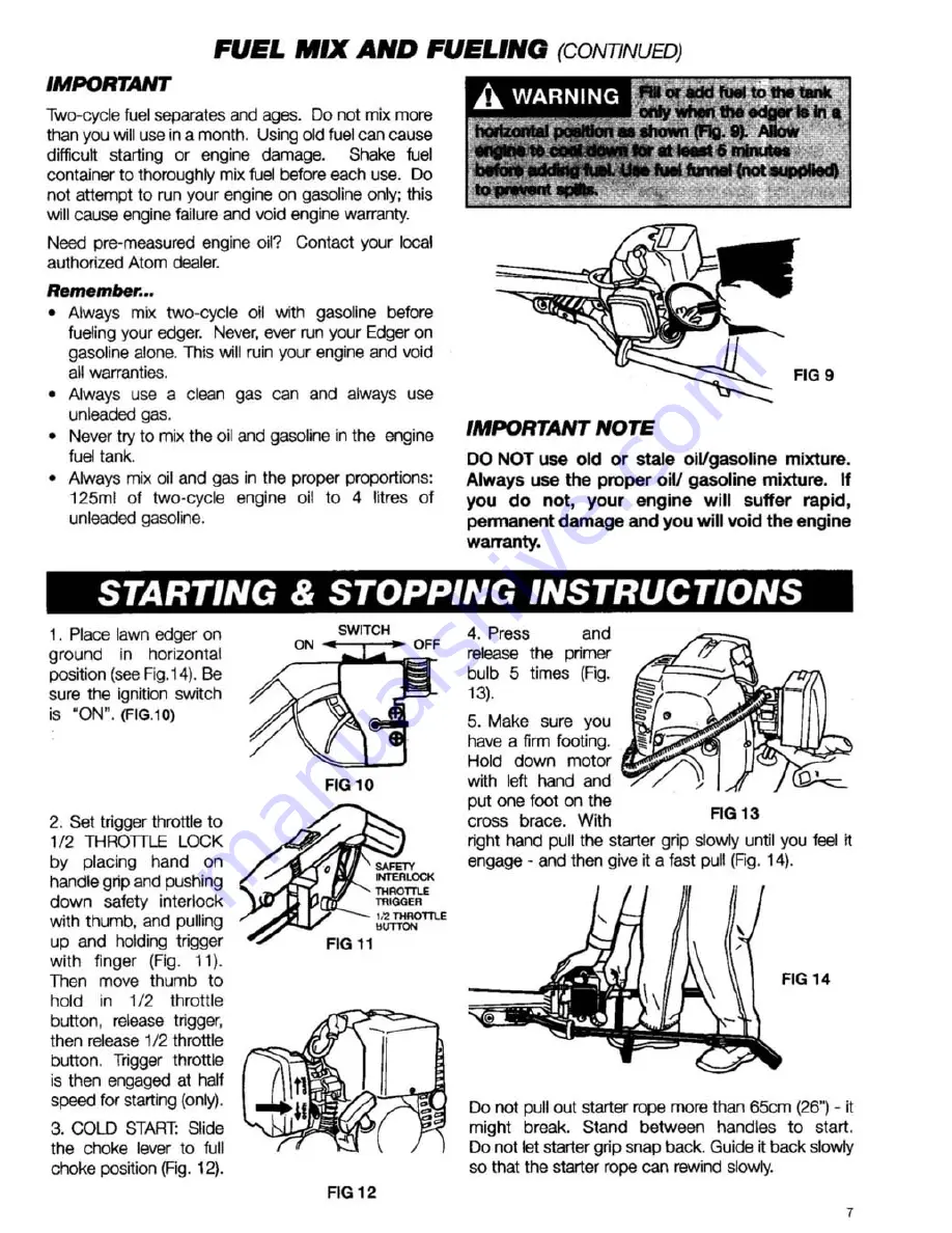 Atom 204AV Operator Owner'S Manual Download Page 6