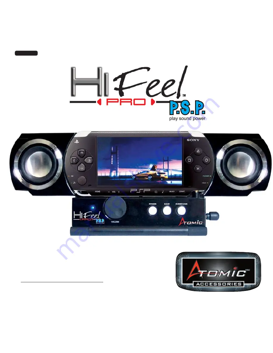 Atomic Accessories Hi Feel Pro PSP Скачать руководство пользователя страница 1