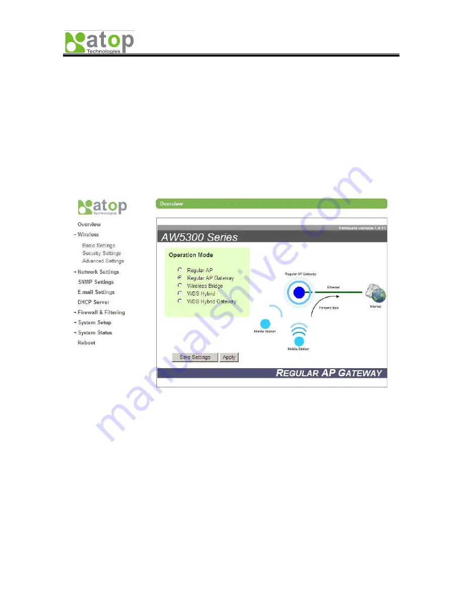 Atop ABLELink AW5300 Скачать руководство пользователя страница 43