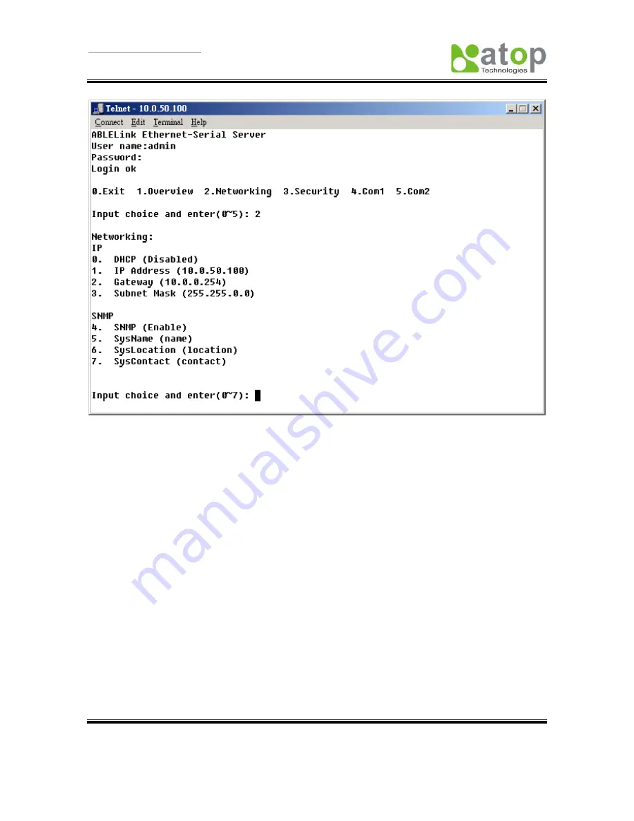 Atop ABLELink GW21R User Manual Download Page 16