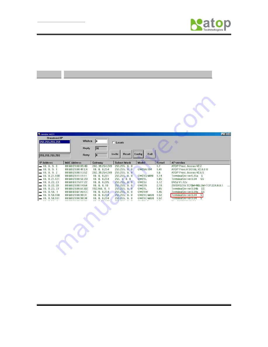 Atop ABLELink GW21R Скачать руководство пользователя страница 42