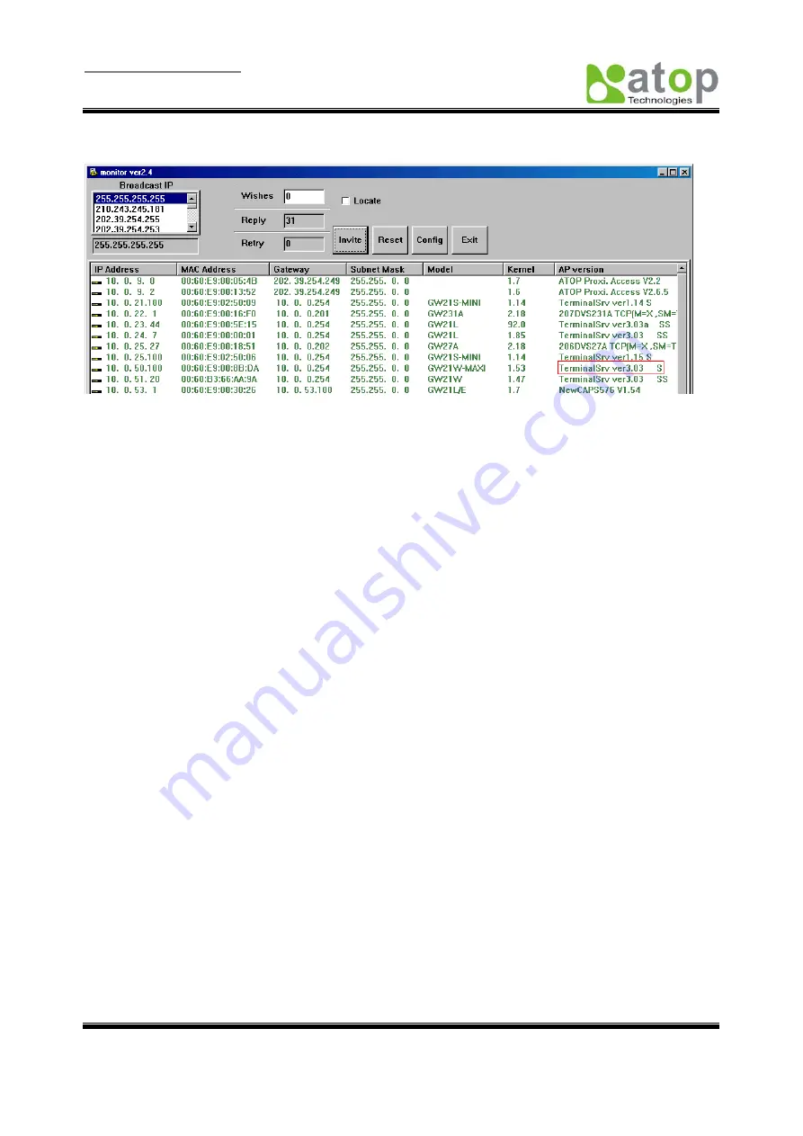 Atop ABLELink GW51W-MAXI User Manual Download Page 49